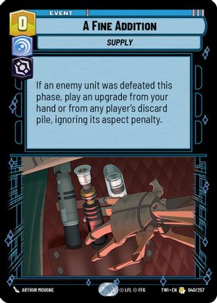A Fine Addition (040/257) - Twilight of the Republic Foil