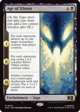 Age of Ultron (Surge Foil) (MSC-041) - Commander: Marvel Super Heroes Foil