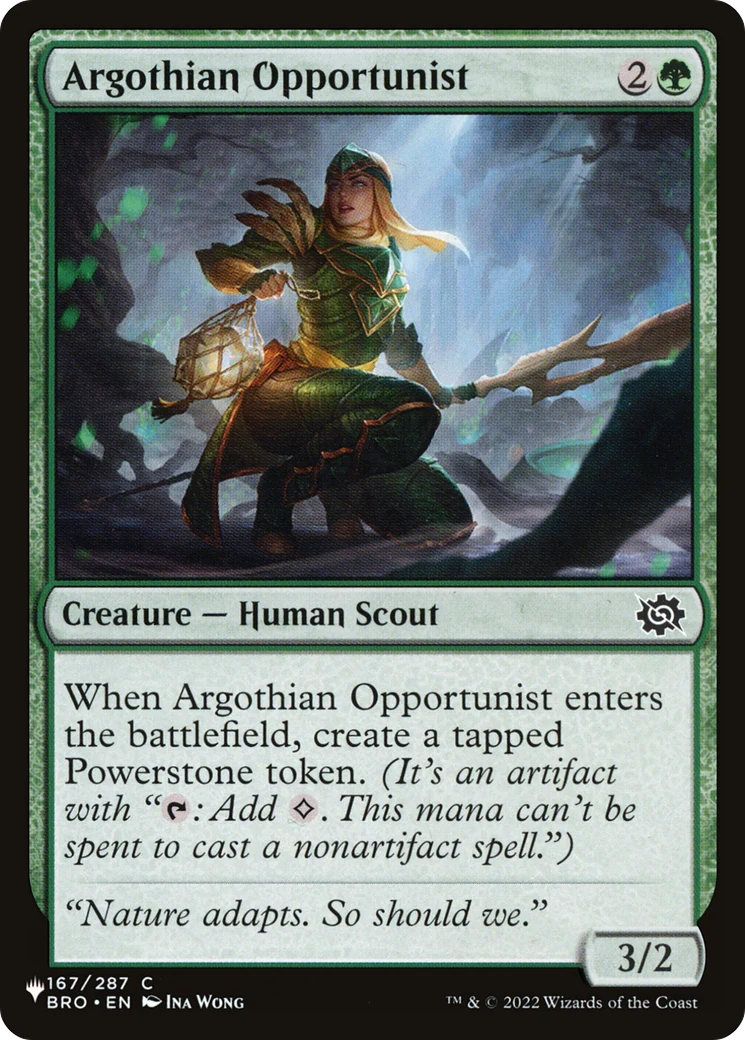Argothian Opportunist (LIST-167/012) - The List