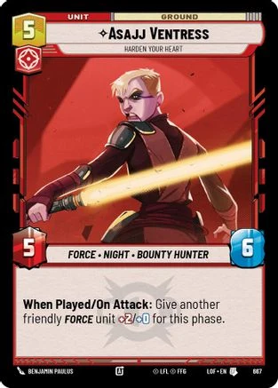 Asajj Ventress - Harden Your Heart (Foil) (667) - Legends of the Force Foil