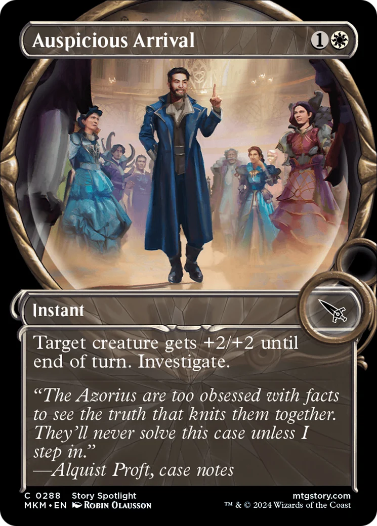 Auspicious Arrival (Showcase) (MKM-288) - Murders at Karlov Manor: (Showcase) Foil