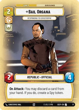 Bail Organa - Responding to Catastrophe - Secrets of Power Weekly Play Promos