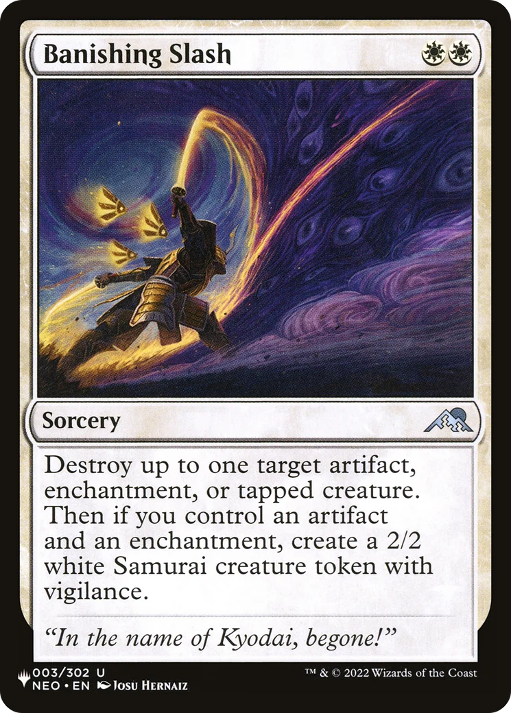 Banishing Slash (LIST-NEO-3) - The List