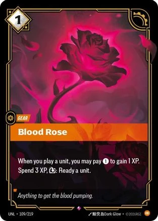 Blood Rose (109/219) - Unleashed Foil