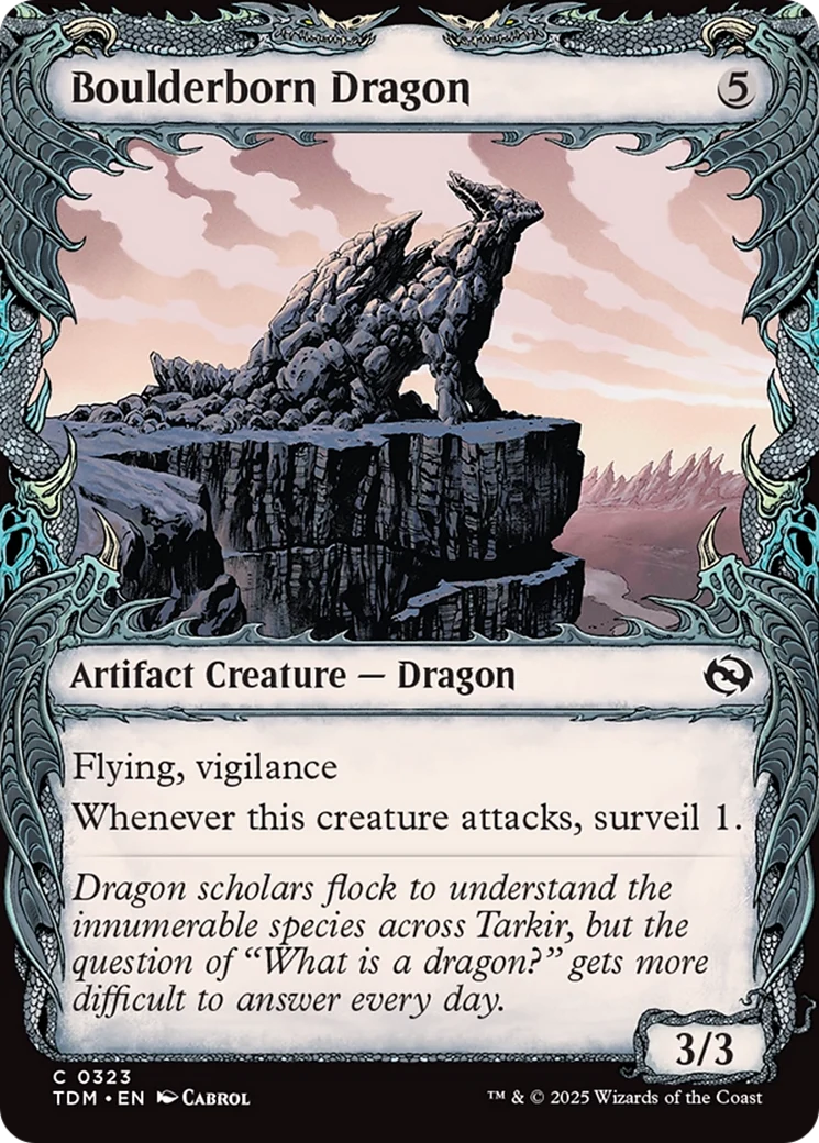 Boulderborn Dragon (Showcase) (TDM-323) - Tarkir: Dragonstorm: (Showcase)