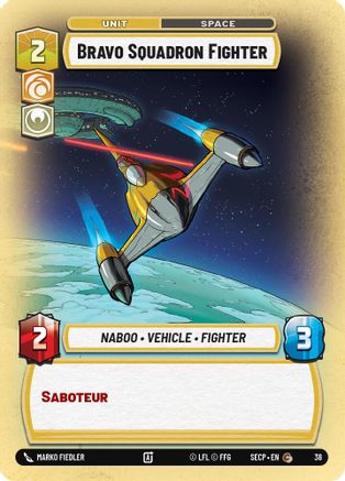 Bravo Squadron Fighter (Foil) - Secrets of Power Weekly Play Promos