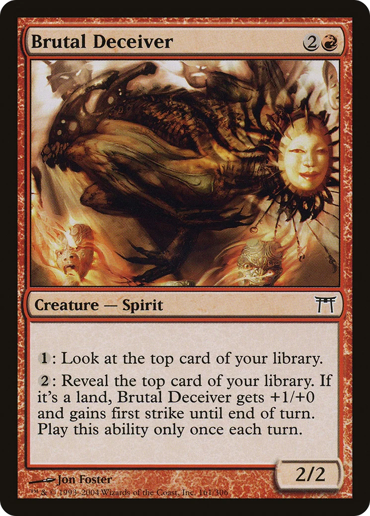 Brutal Deceiver (CHK-161) - Champions of Kamigawa Foil