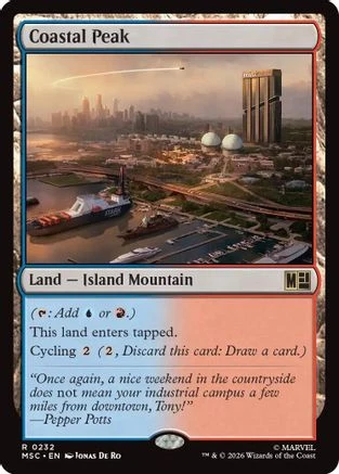 Coastal Peak (Surge Foil) (MSC-232) - Commander: Marvel Super Heroes Foil