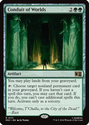 Conduit of Worlds (Surge Foil) (MSC-171) - Commander: Marvel Super Heroes Foil