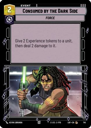 Consumed by the Dark Side (Foil) (741) - Legends of the Force Foil