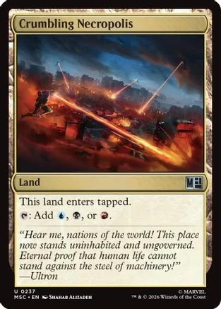 Crumbling Necropolis (Surge Foil) (MSC-237) - Commander: Marvel Super Heroes Foil