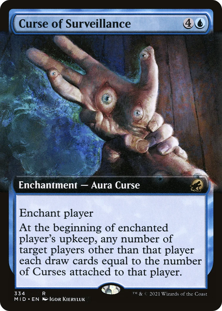 Curse of Surveillance (Extended Art) (MID-334) - Innistrad: Midnight Hunt: (Extended Art)