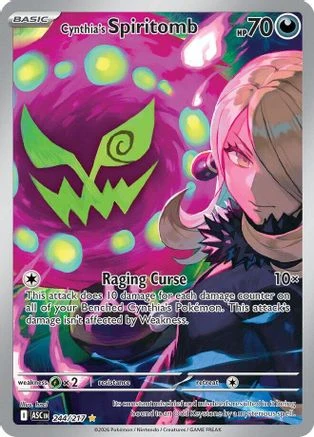 Cynthia's Spiritomb 244/217 - Holofoil ME Ascended Heroes - Illustration Rare