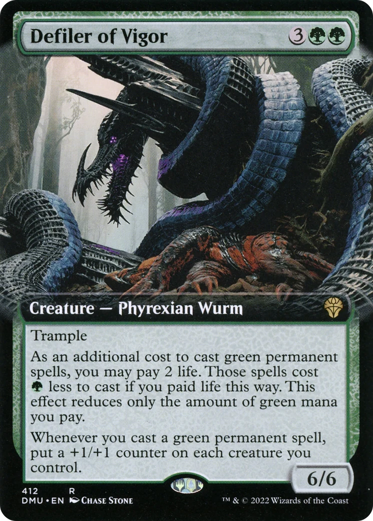 Defiler of Vigor (Extended Art) (DMU-412) - Dominaria United: (Extended Art) Foil