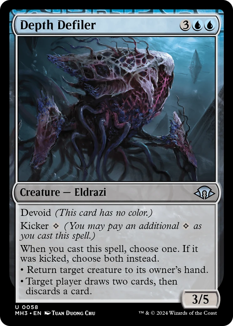 Depth Defiler (MH3-058) - Modern Horizons 3: (devoid) Foil