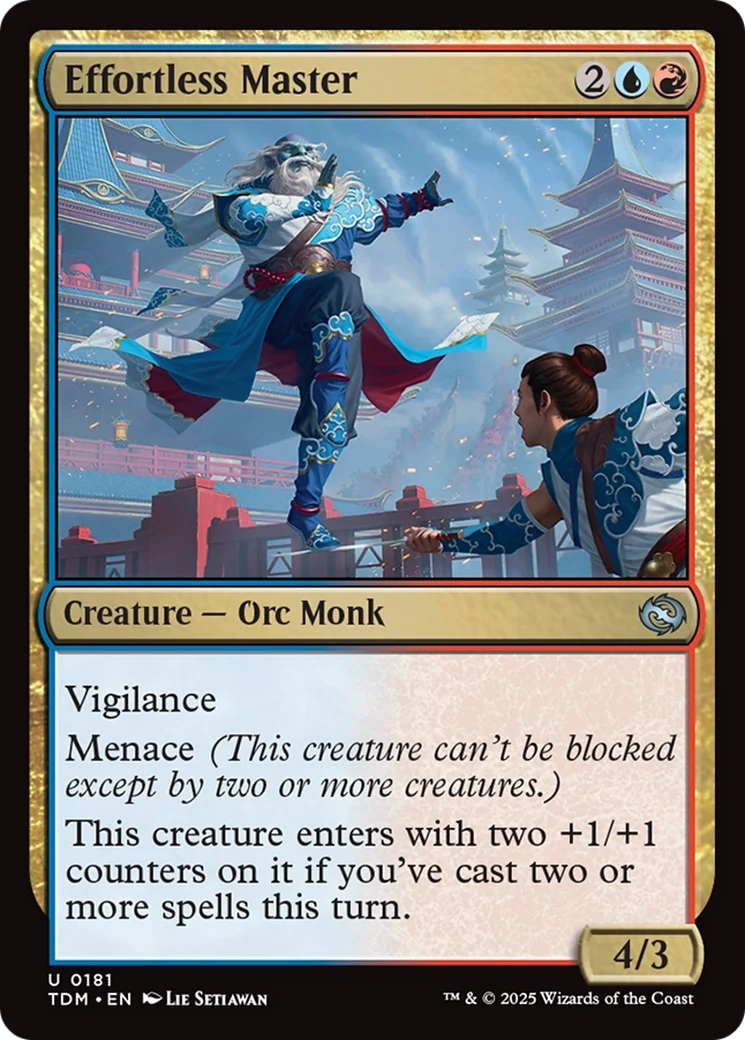 Effortless Master (TDM-181) - Tarkir: Dragonstorm Foil