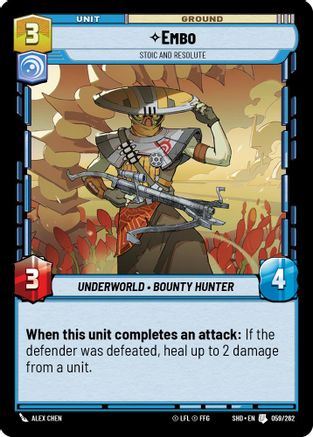 Embo - Stoic and Resolute (059/262) - Shadows of the Galaxy Foil