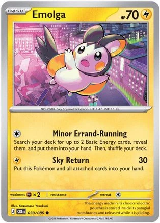 Emolga 030  ME04 Chaos Rising - Common