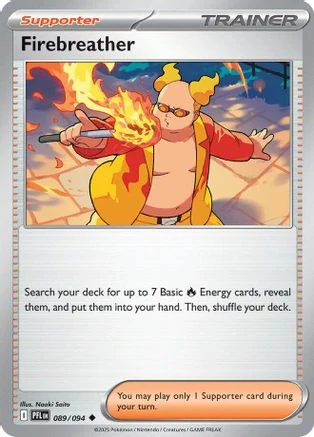 Firebreather 089/094 - Reverse Holofoil ME02 Phantasmal Flames - Uncommon