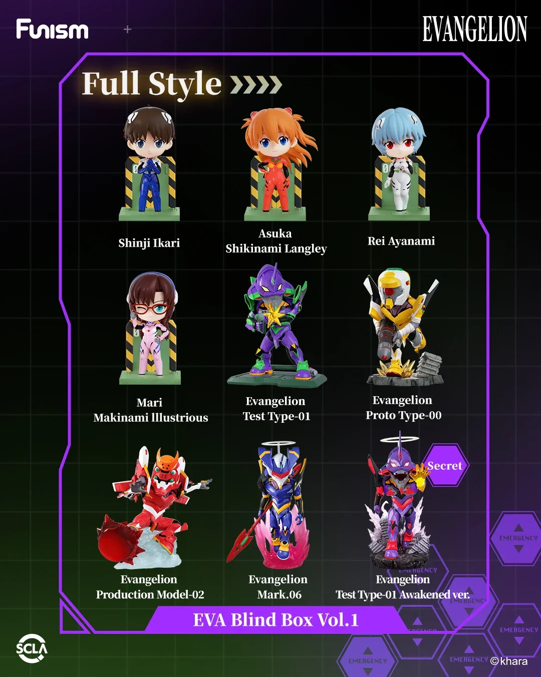 FUNISM - EVA Vol.1 Neon Genesis Evangelion Blind Box Figurine Series - Image 12