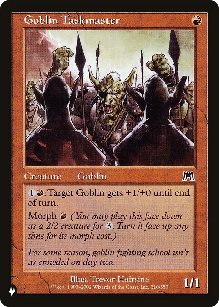Goblin Taskmaster (LIST-210/350) - The List