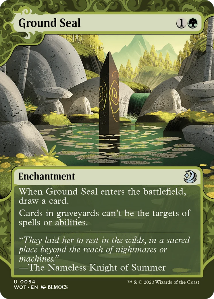 Ground Seal (WOT-054) - Wilds of Eldraine: Enchanting Tales: (Showcase) (Borderless)
