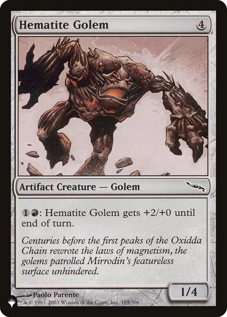 Hematite Golem (LIST-185/306) - The List