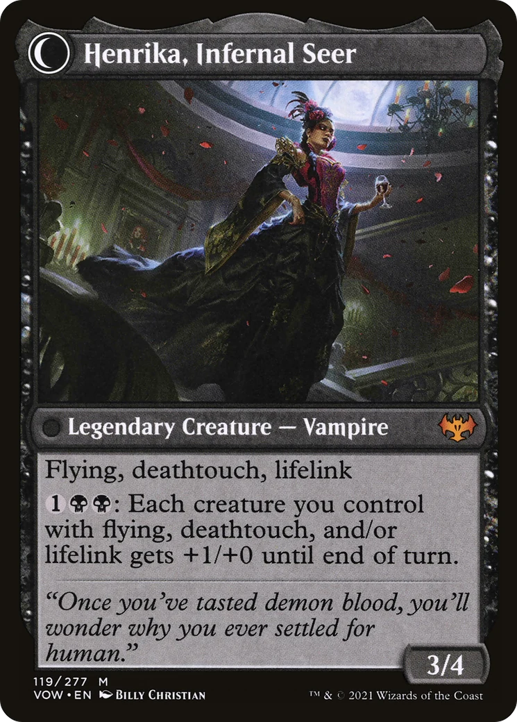 Henrika Domnathi (VOW-119) - Innistrad: Crimson Vow: (Double Faced Transform) Foil - Image 2