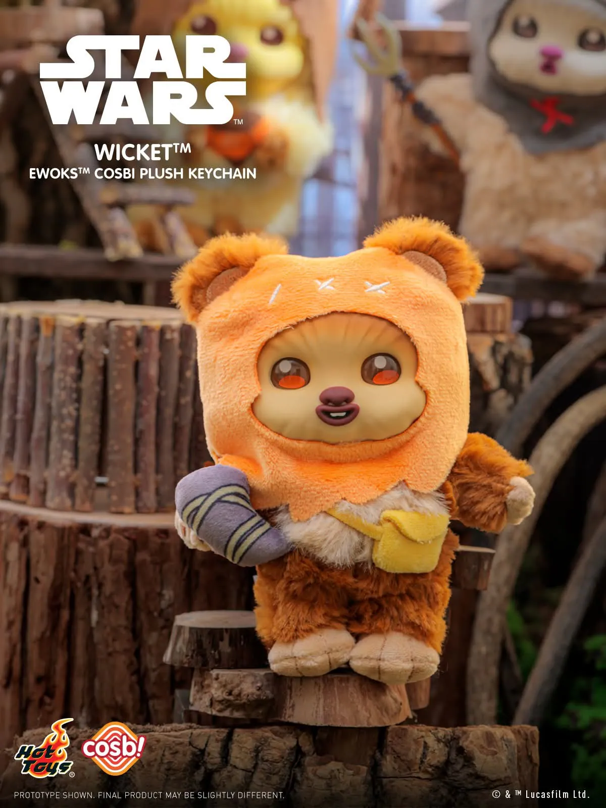Hot Toys x Star Wars - Ewoks Plush Keychain Collection Series 2 Blind Box - Image 3