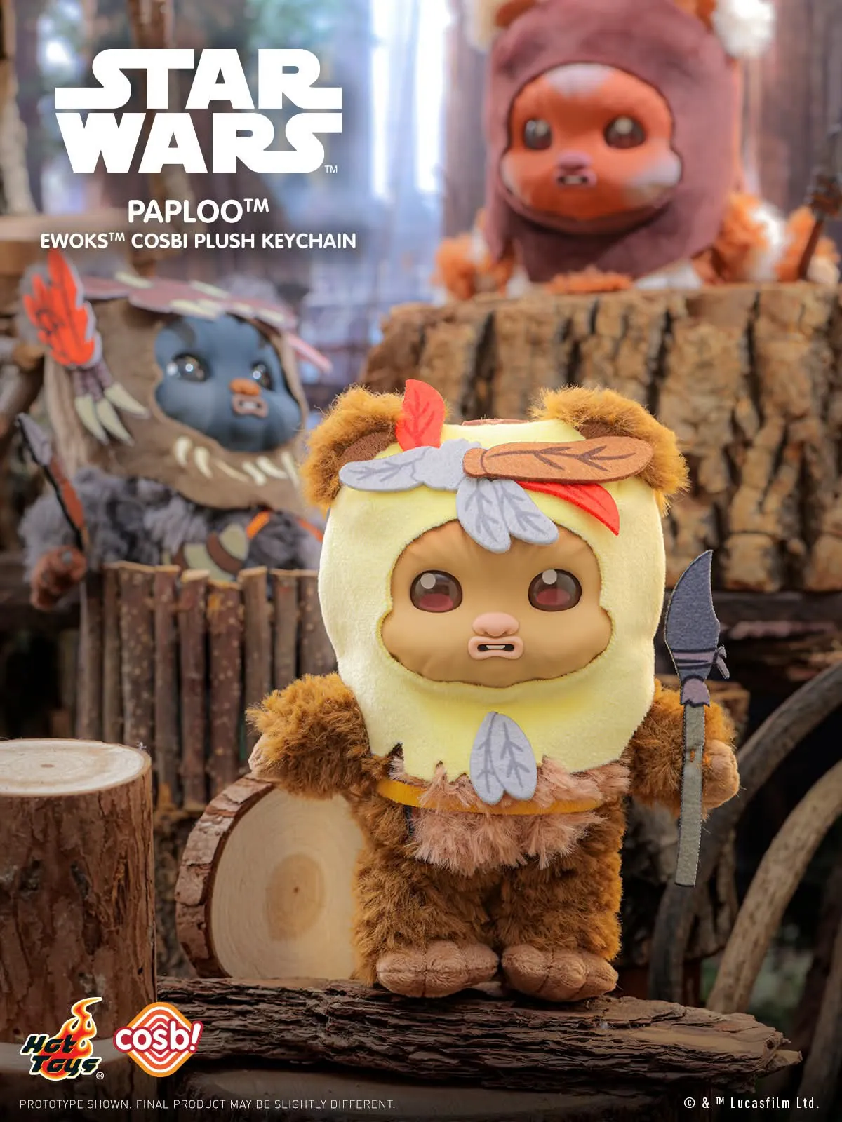 Hot Toys x Star Wars - Ewoks Plush Keychain Collection Series 2 Blind Box - Image 4