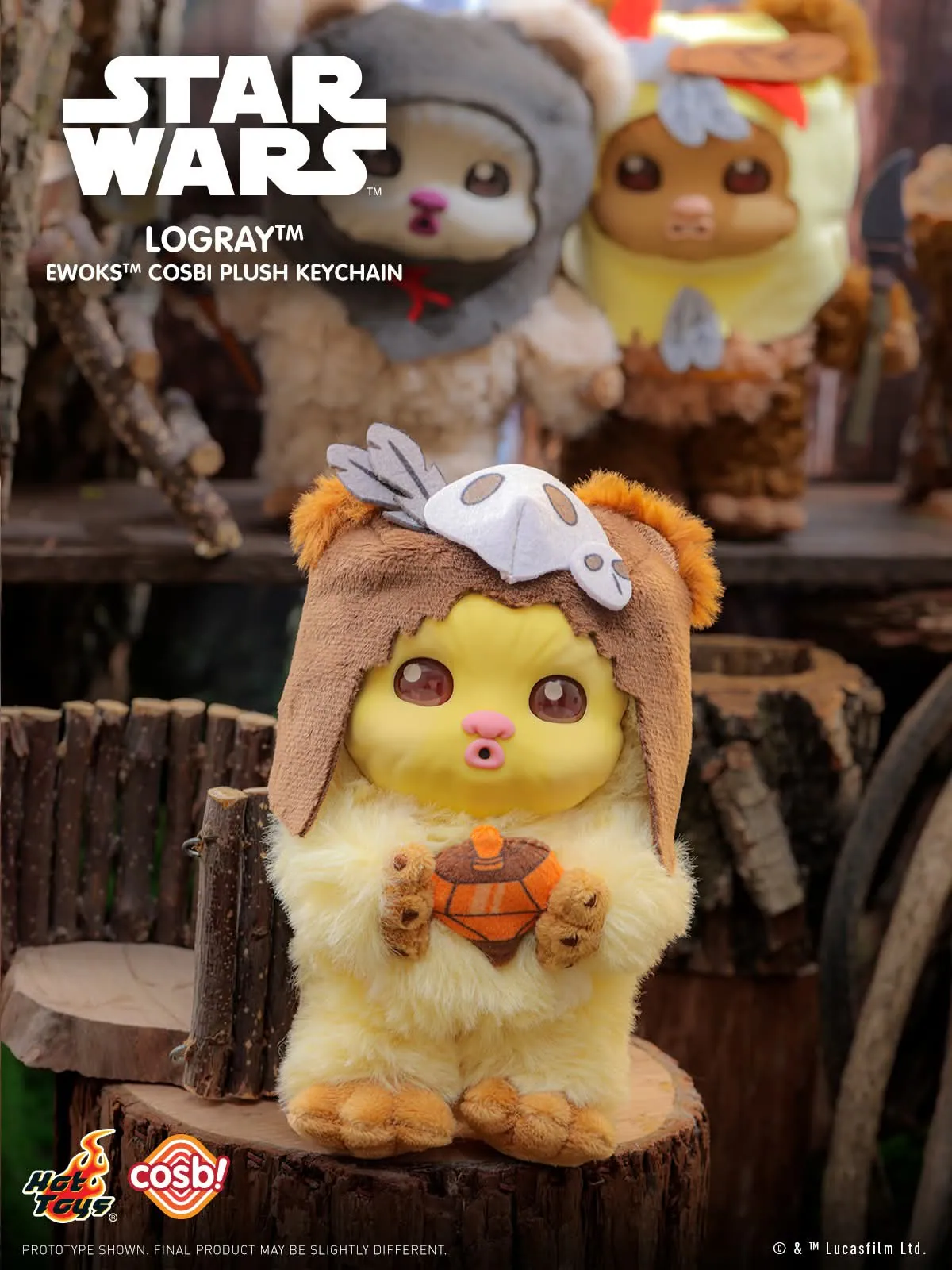 Hot Toys x Star Wars - Ewoks Plush Keychain Collection Series 2 Blind Box - Image 5