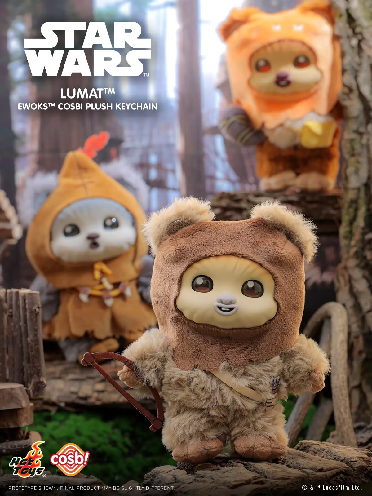 Hot Toys x Star Wars - Ewoks Plush Keychain Collection Series 2 Blind Box - Image 6