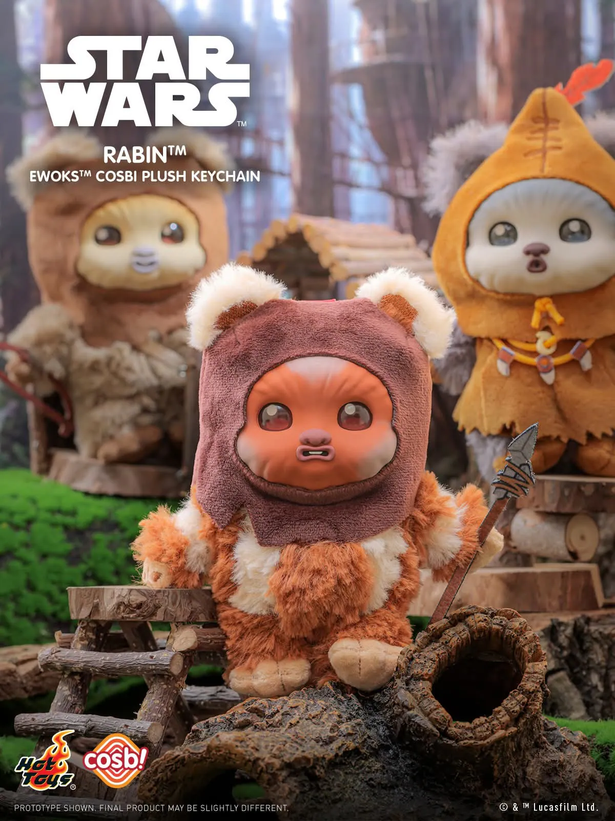 Hot Toys x Star Wars - Ewoks Plush Keychain Collection Series 2 Blind Box - Image 7