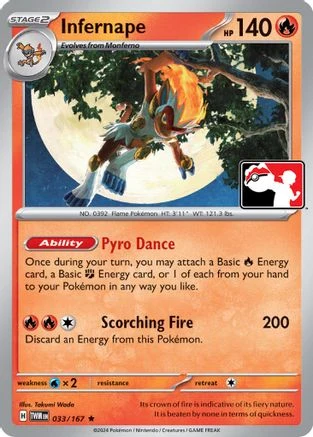 Infernape (033/167) [Prize Pack Series Six]