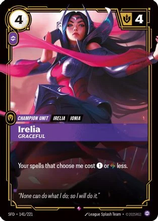 Irelia - Graceful (141/221) - Spiritforged Foil