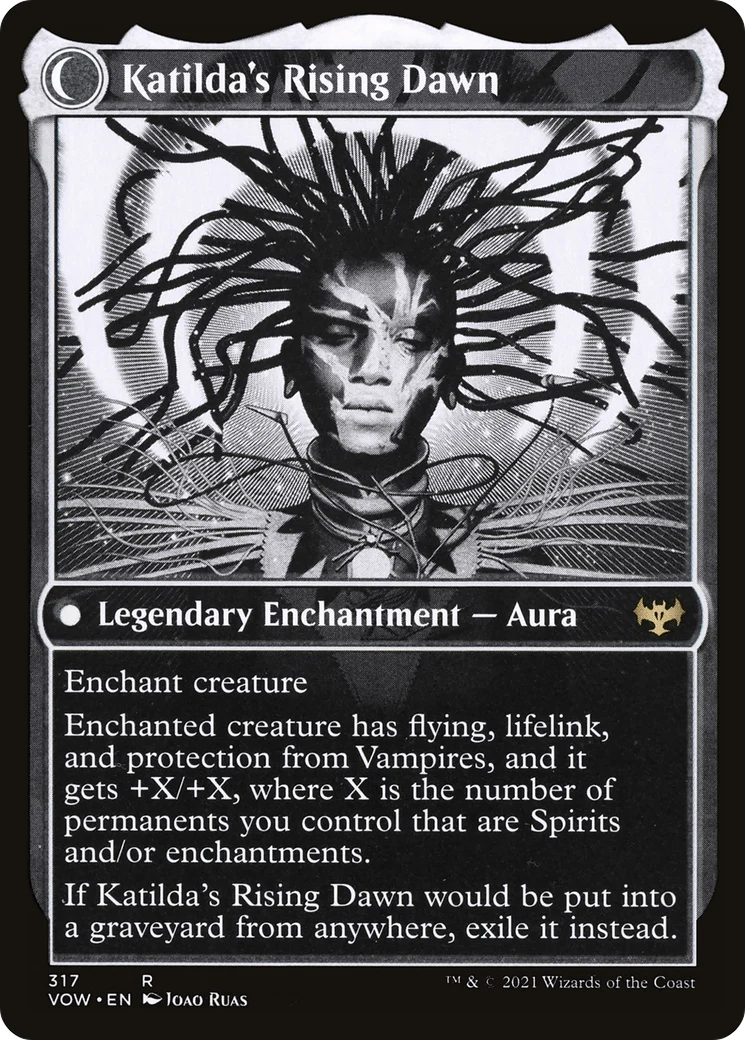 Katilda, Dawnhart Martyr (Showcase) (VOW-317) - Innistrad: Crimson Vow: (Showcase, Double Faced Transform) Foil - Image 2