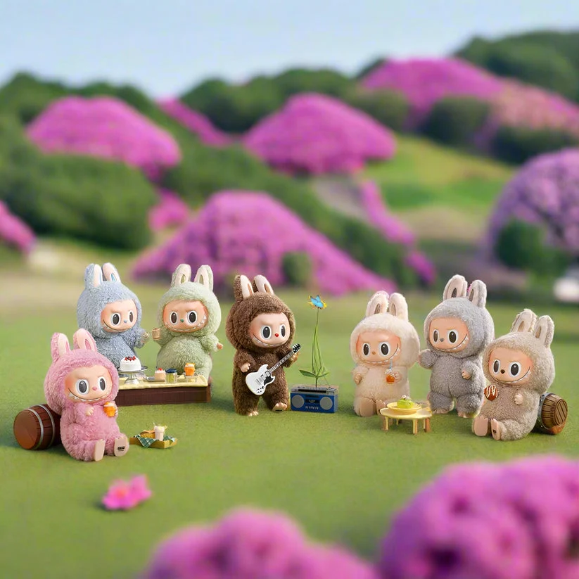 POPMART: Labubu - THE MONSTERS: Exciting Macaron Plush Keyring Figurine Blind Box