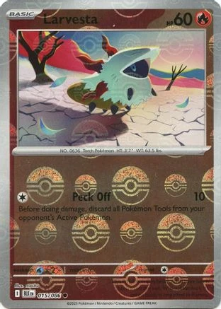Larvesta (015/086) (Poke Ball Pattern) [Scarlet & Violet: Black Bolt]
