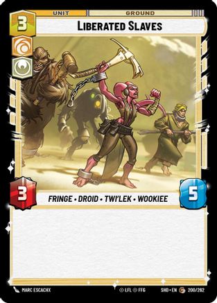Liberated Slaves (200/262) - Shadows of the Galaxy Foil
