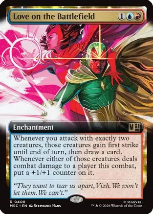 Love on the Battlefield (Extended Art) (MSC-408) - Commander: Marvel Super Heroes