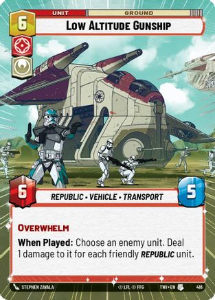 Low Altitude Gunship (Hyperspace) (416) - Twilight of the Republic