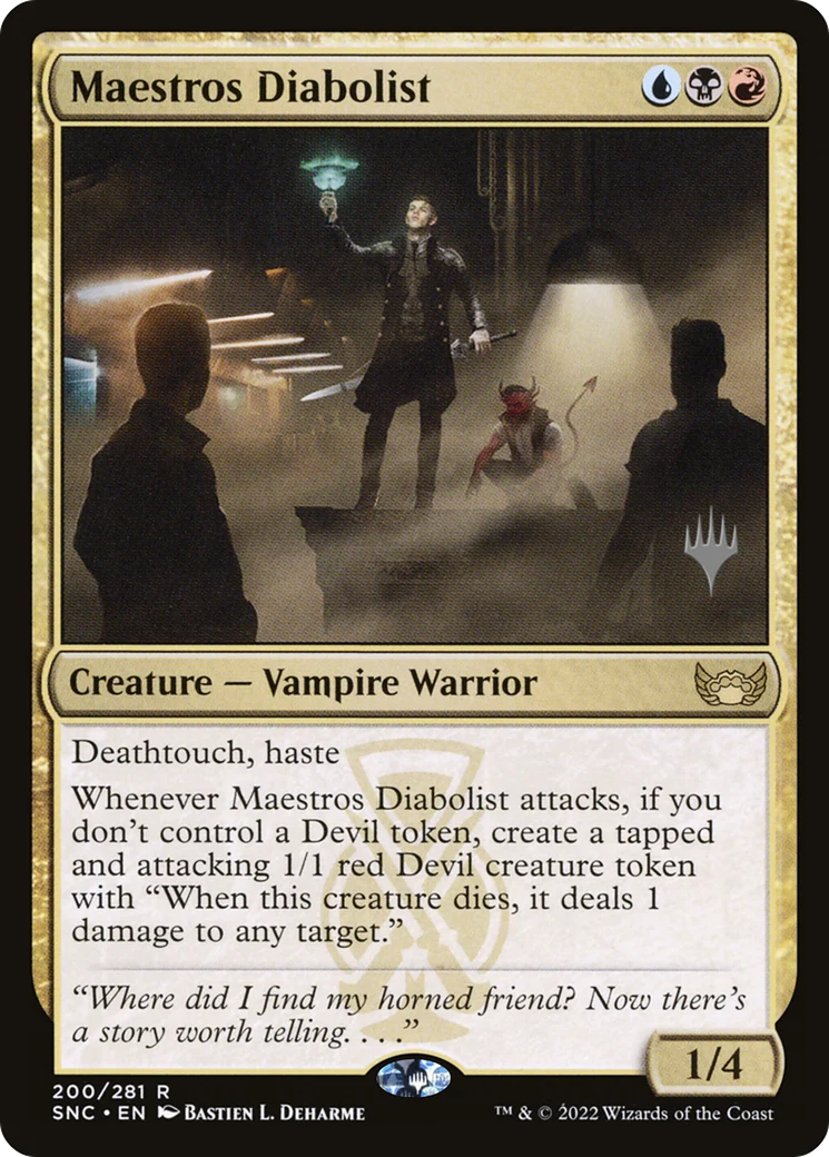 Maestros Diabolist (PPSNC-200) - Streets of New Capenna Promos Foil