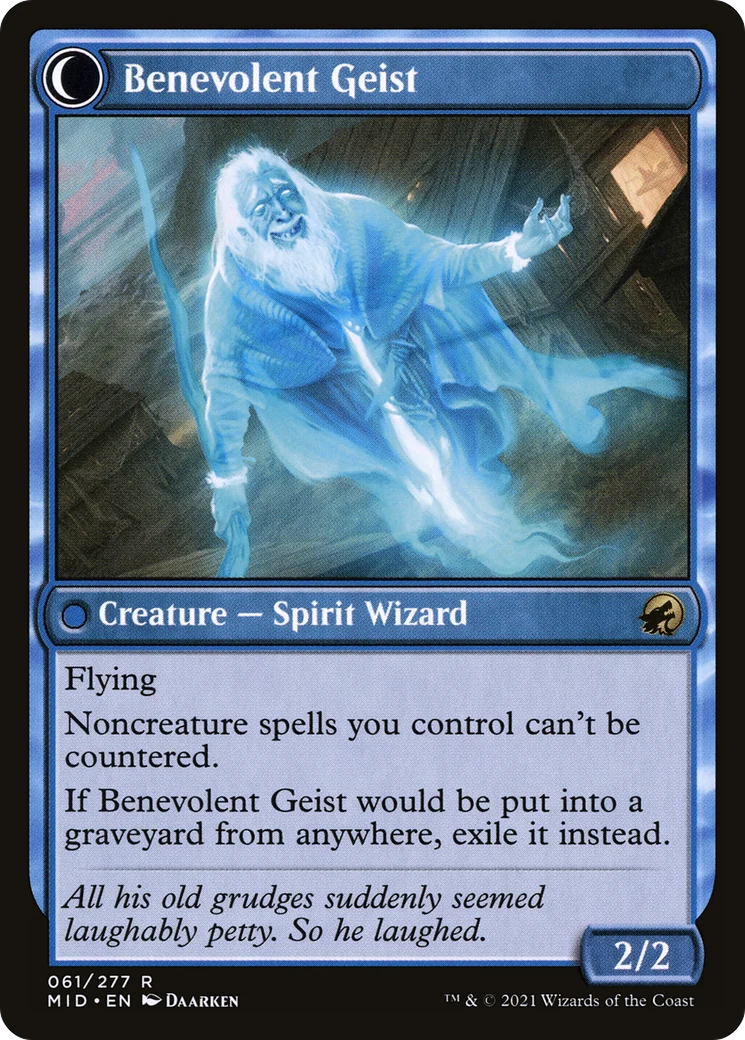 Malevolent Hermit (MID-061) - Innistrad: Midnight Hunt: (Double Faced Transform) - Image 2