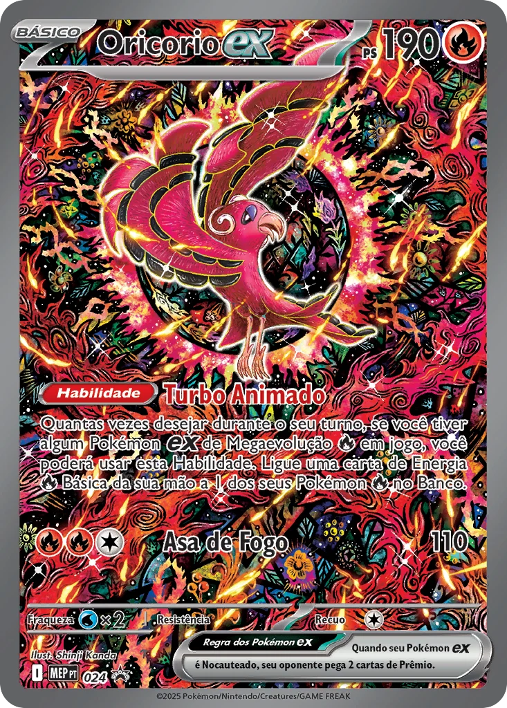 Mega Charizard X ex 023 & Oricorio EX 024 Promo - Holofoil ME Mega Evolution Promo - Image 3