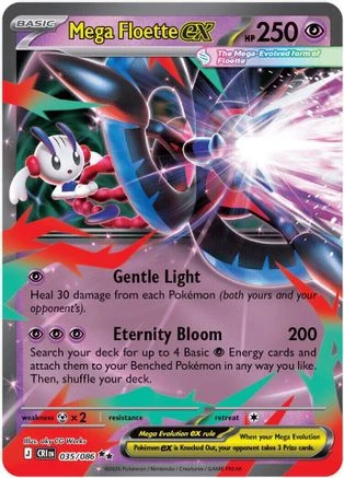 Mega Floette ex 035/086 - Holofoil ME04 Chaos Rising - Double Rare