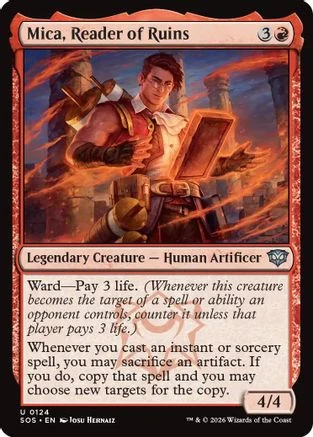 Mica, Reader of Ruins (SOS-124) - Secrets of Strixhaven Foil