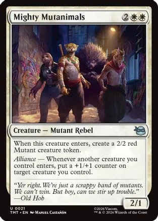 Mighty Mutanimals (TMT-021) - Teenage Mutant Ninja Turtles Foil