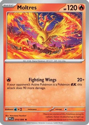 Moltres 014 - Holofoil ME02 Phantasmal Flames - Uncommon