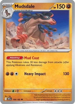 Mudsdale (108/182) [Scarlet & Violet: Destined Rivals]