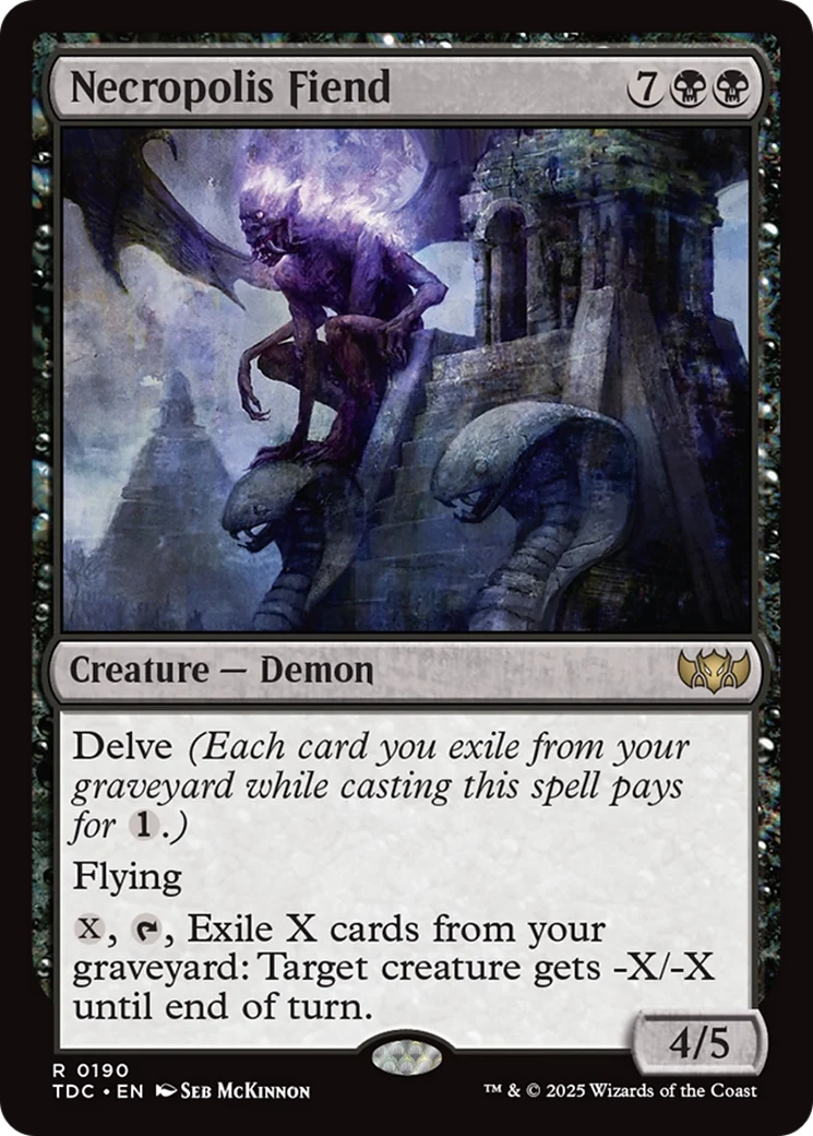 Necropolis Fiend (TDC-190) - Commander: Tarkir: Dragonstorm